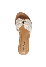 Womens Pick Cream Slide Sandal