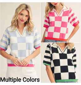 Tiffany Color Block Sweater