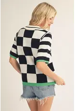 Tiffany Color Block Sweater