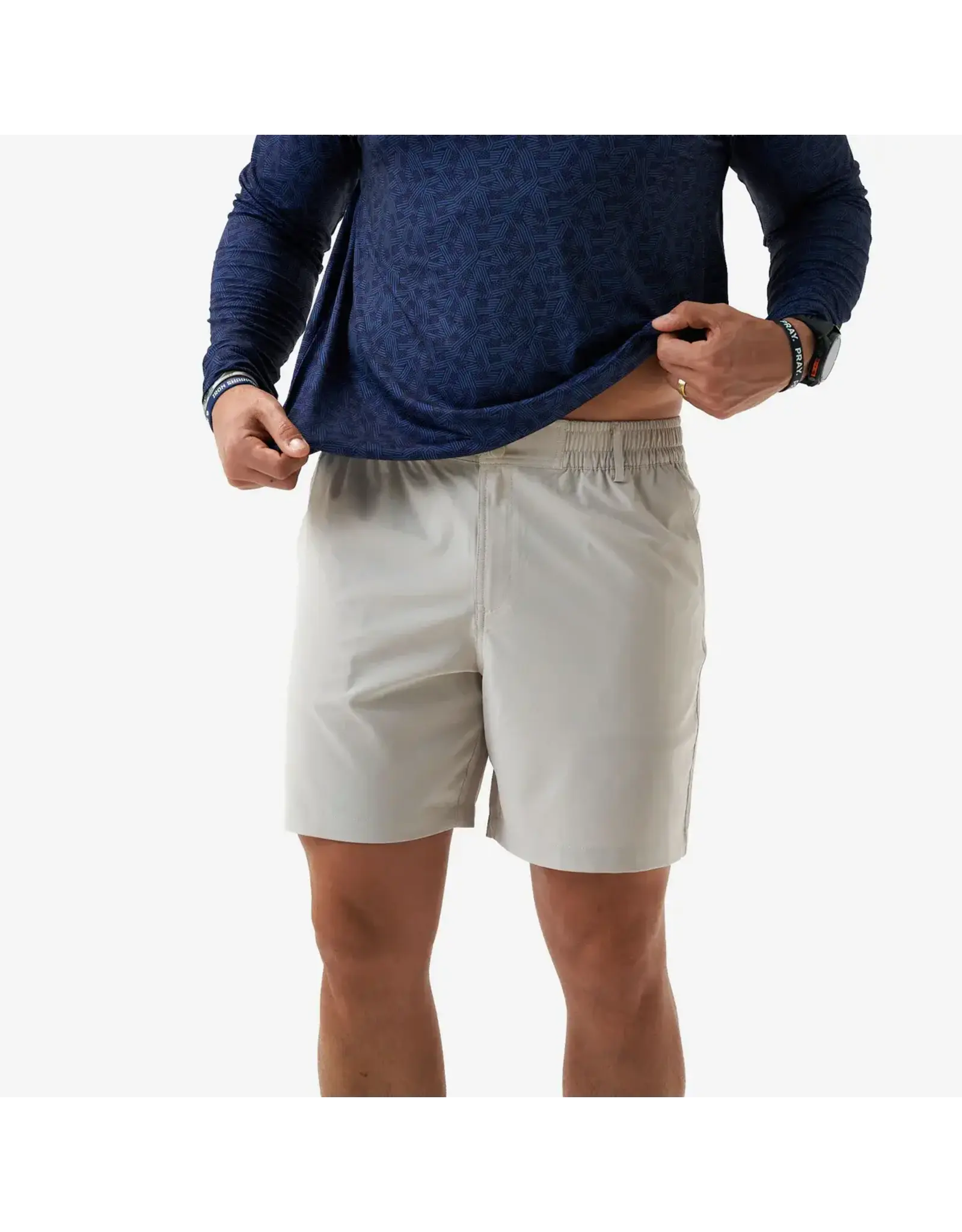 Burlebo Burlebo Everyday Short Light Khaki - Old Glory Pocket 7" Inseam