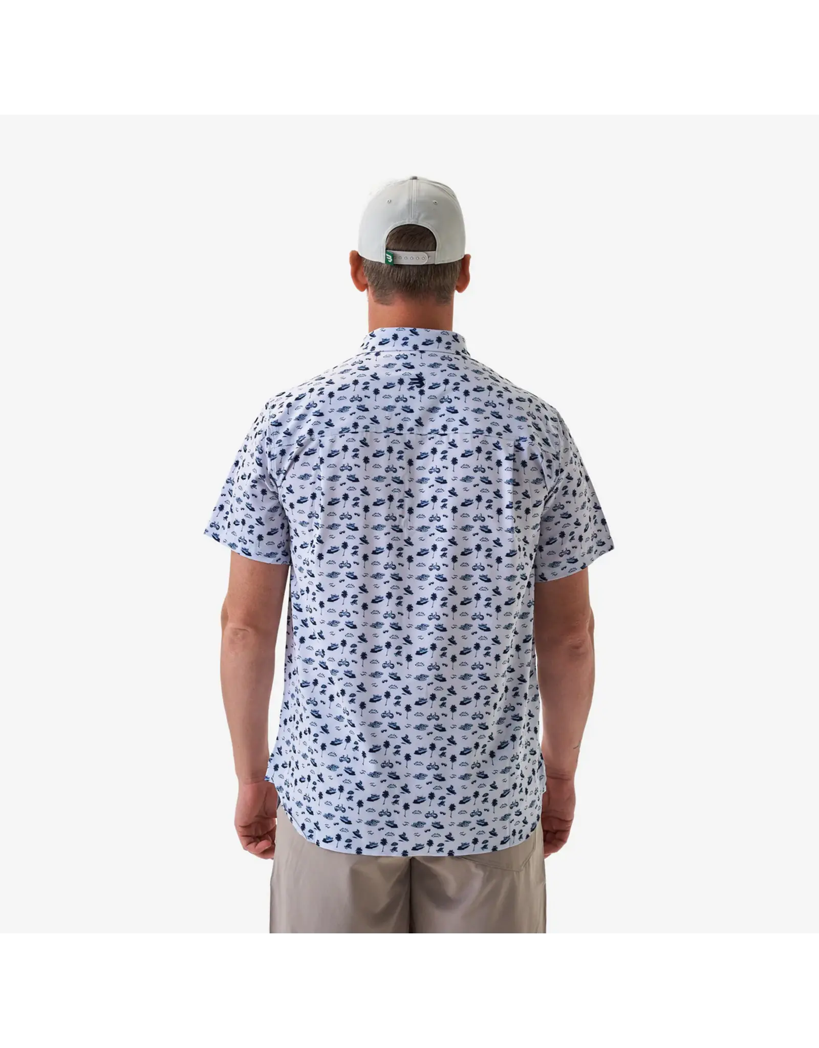 Burlebo Burlebo Performance Button Up  On The Water