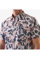 Burlebo Burlebo Performance Button Up Vintage Camo