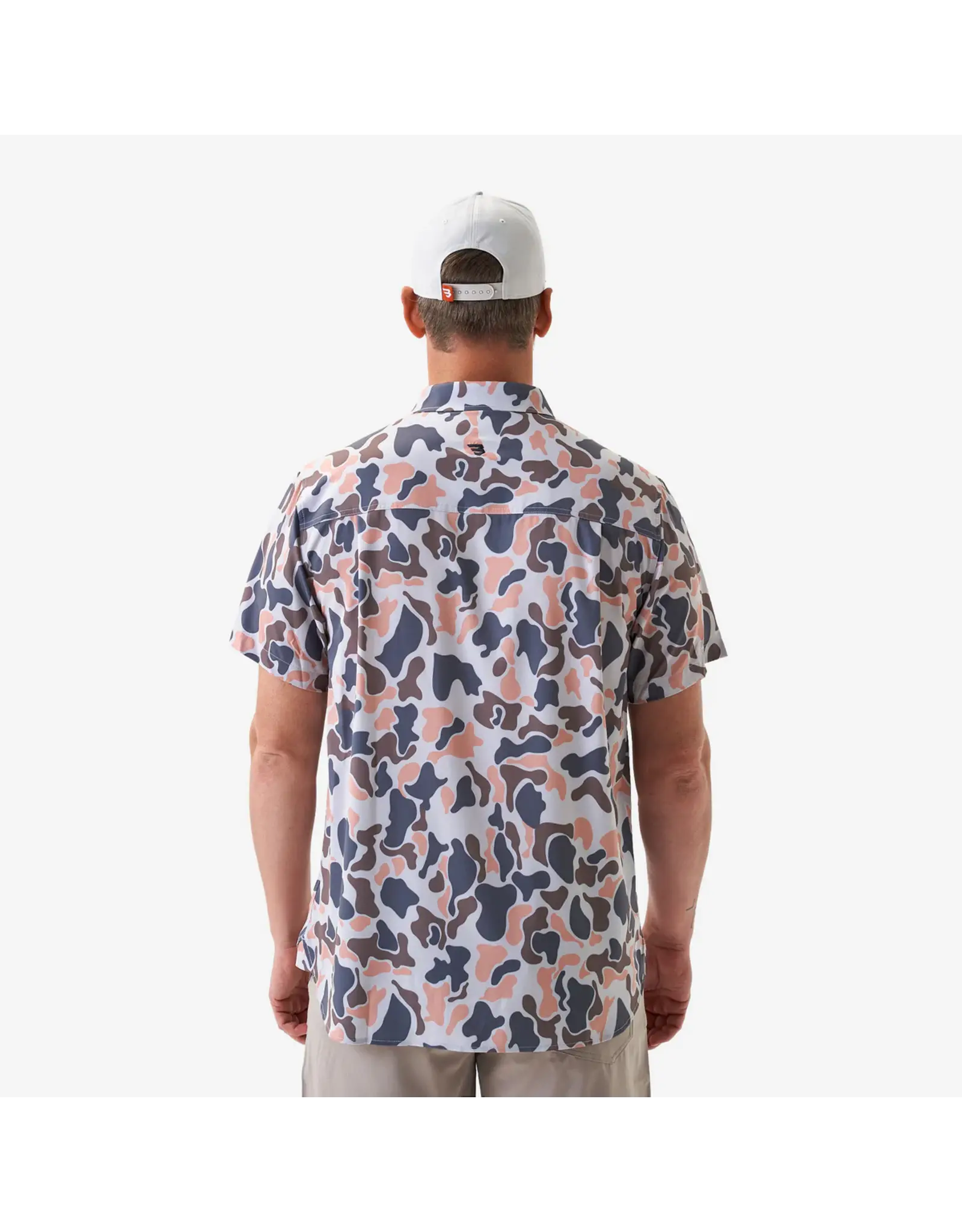 Burlebo Burlebo Performance Button Up Vintage Camo