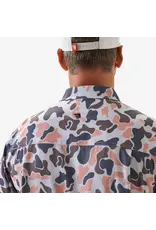 Burlebo Burlebo Performance Button Up Vintage Camo