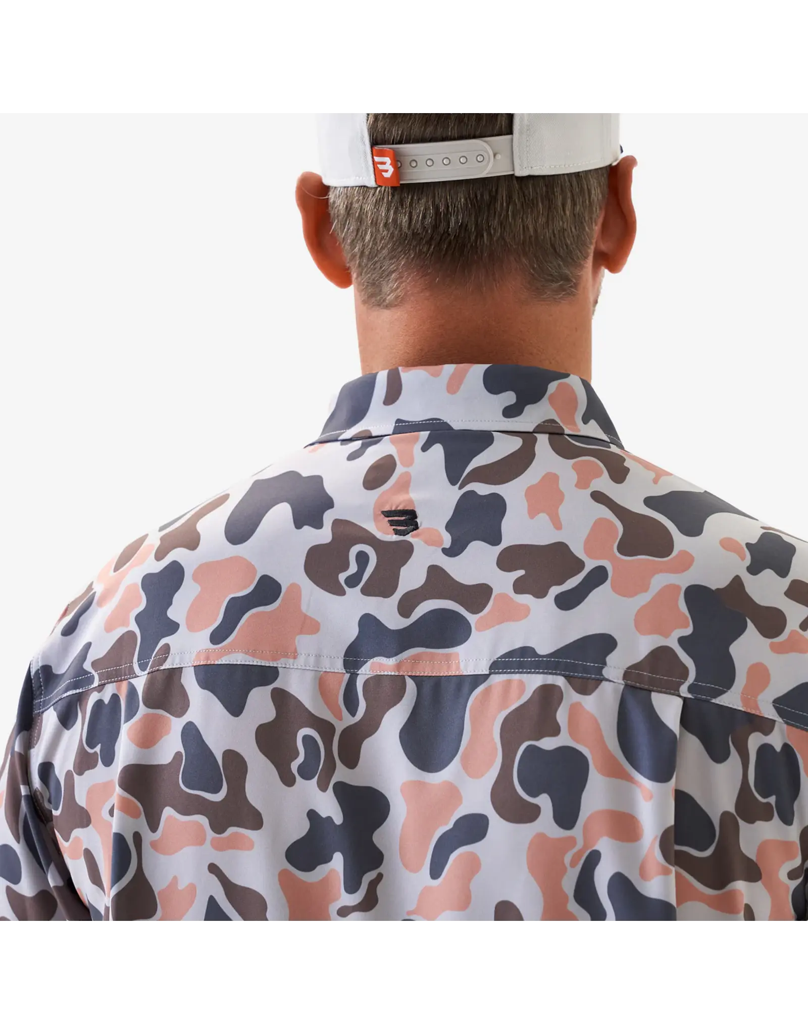 Burlebo Burlebo Performance Button Up Vintage Camo