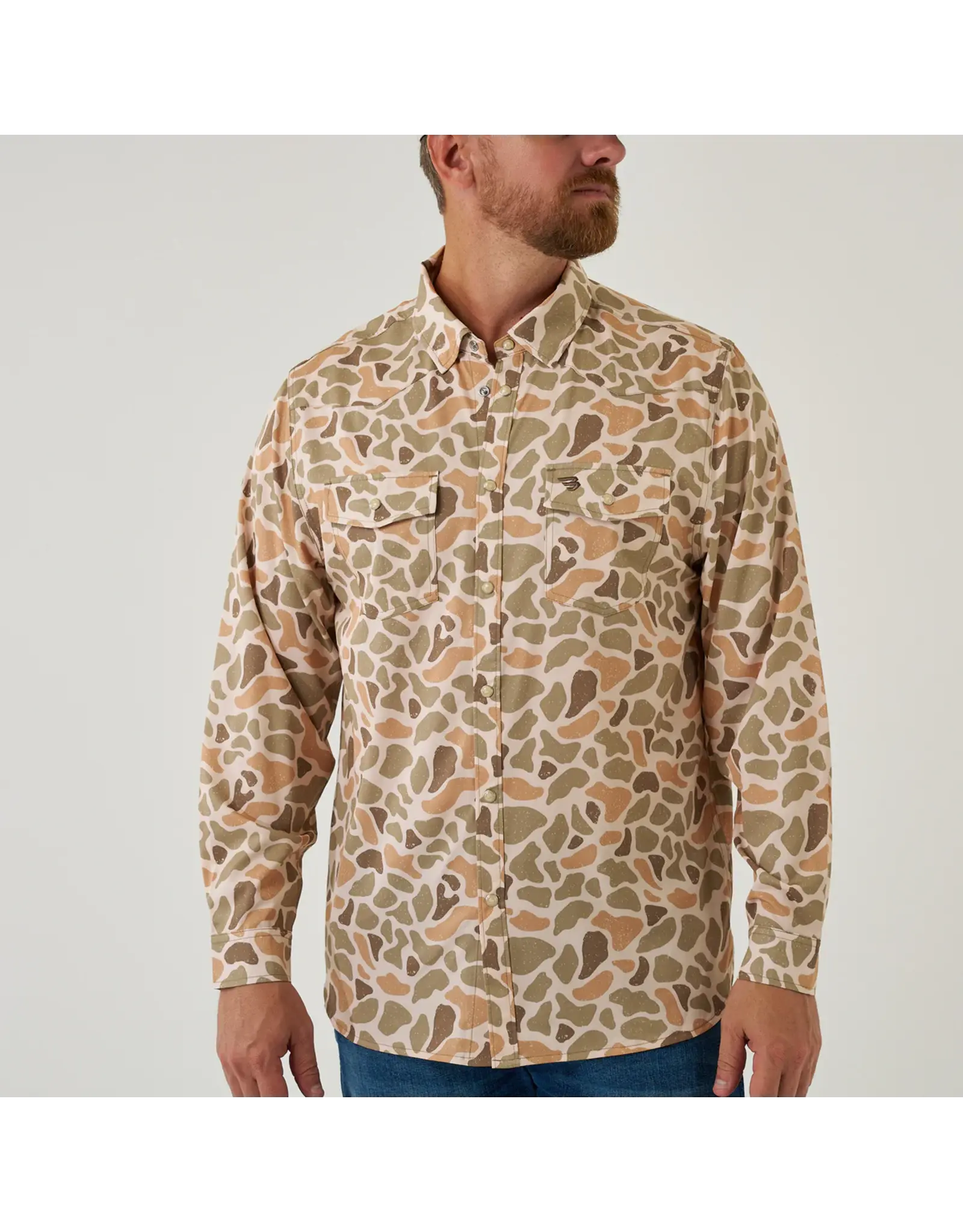 Burlebo Burlebo Performance Western Shirt Long Sleeve Venado Camo