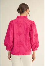 Anna Textured Floral Top