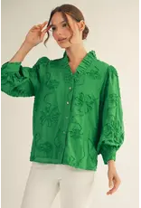 Anna Textured Floral Top