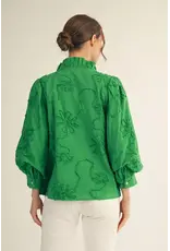 Anna Textured Floral Top