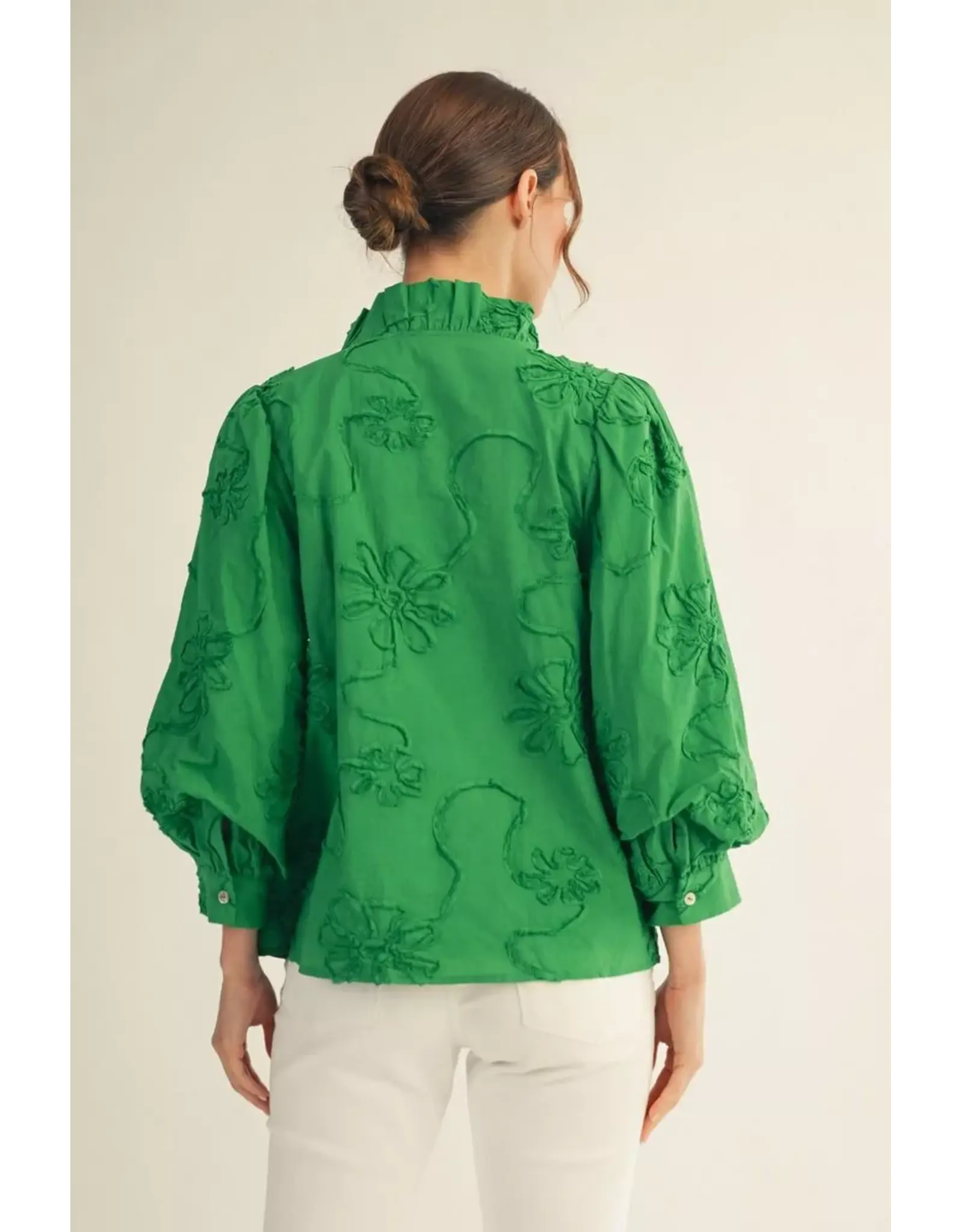 Anna Textured Floral Top