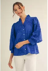 Anna Textured Floral Top