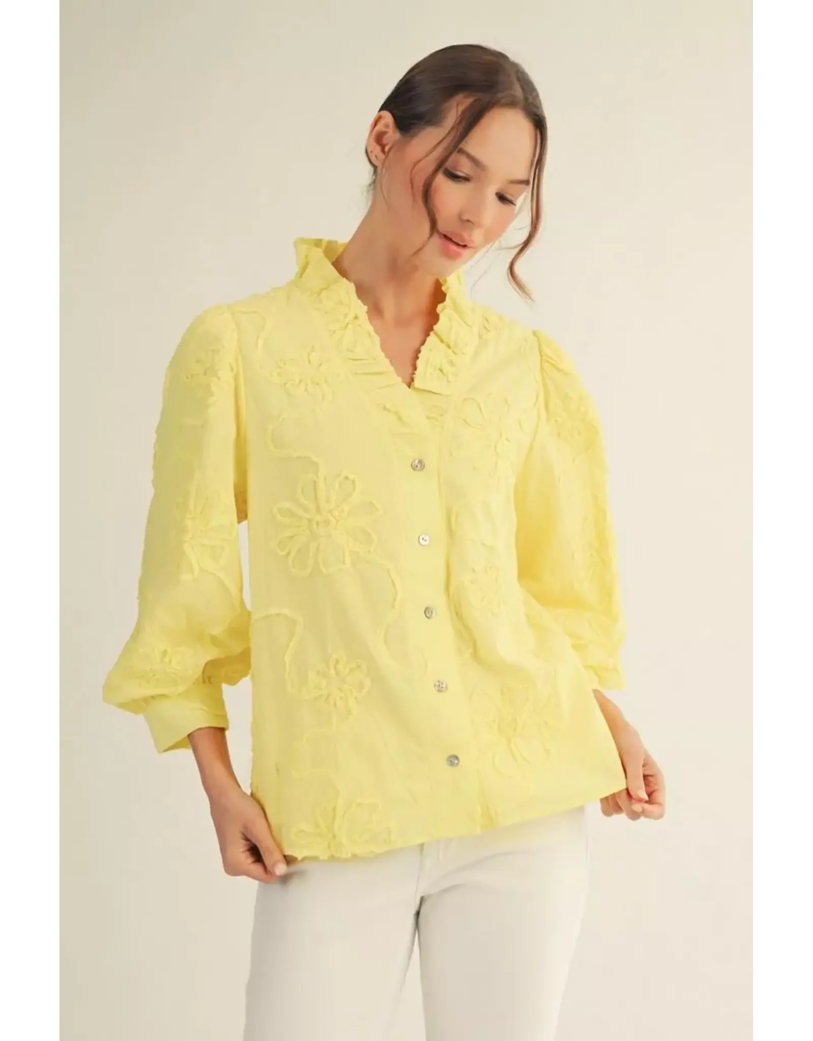 Anna Textured Floral Top