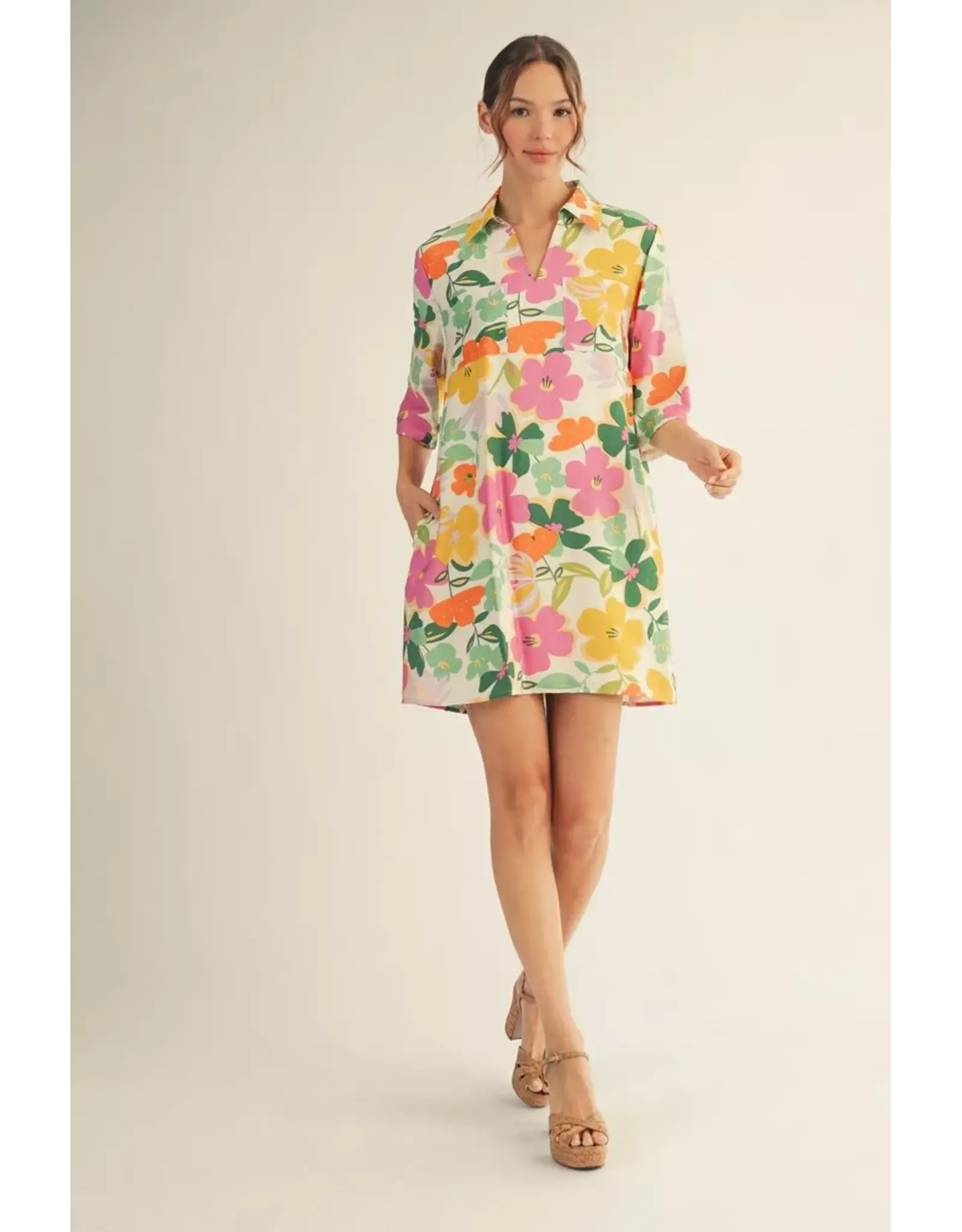 Tori Floral Shift Dress