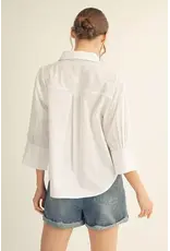 Patty Pearl White Button Shirt