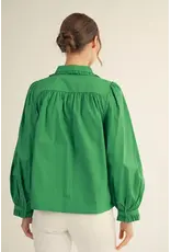 Tellervo Long Sleeve Green Shirt