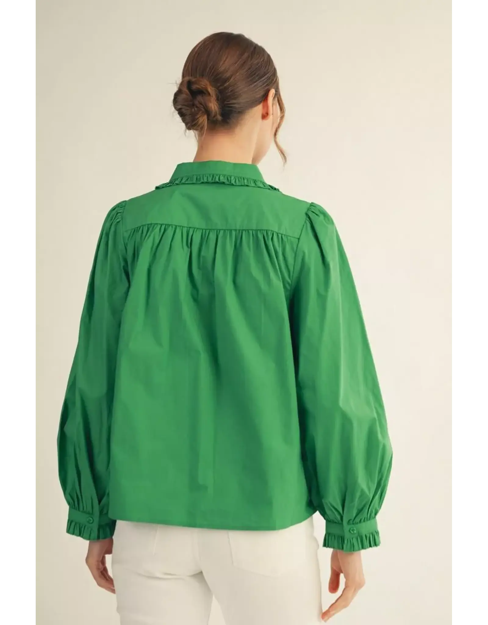 Tellervo Long Sleeve Green Shirt