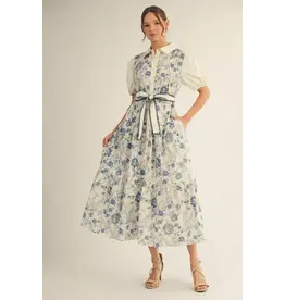 Titania Blue Floral Dress