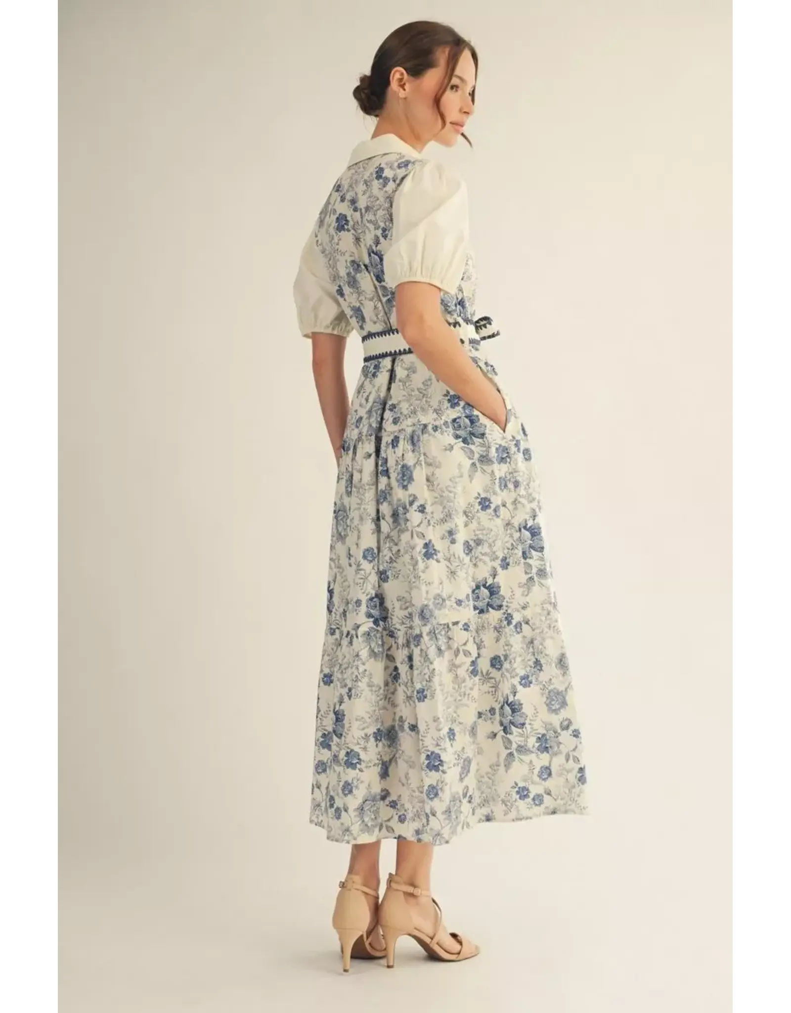 Titania Blue Floral Dress
