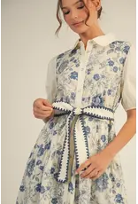 Titania Blue Floral Dress