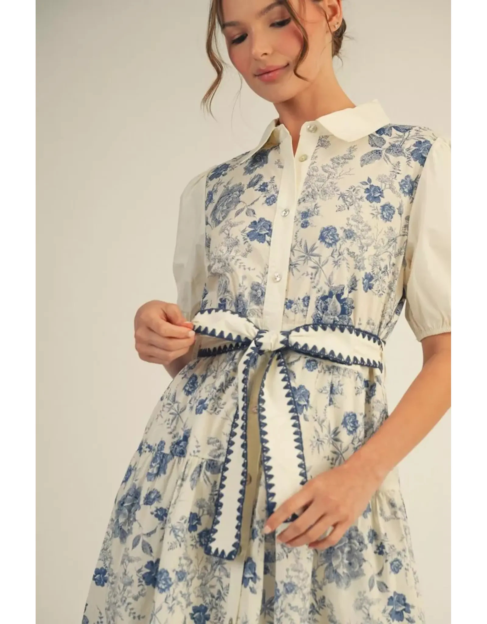 Titania Blue Floral Dress