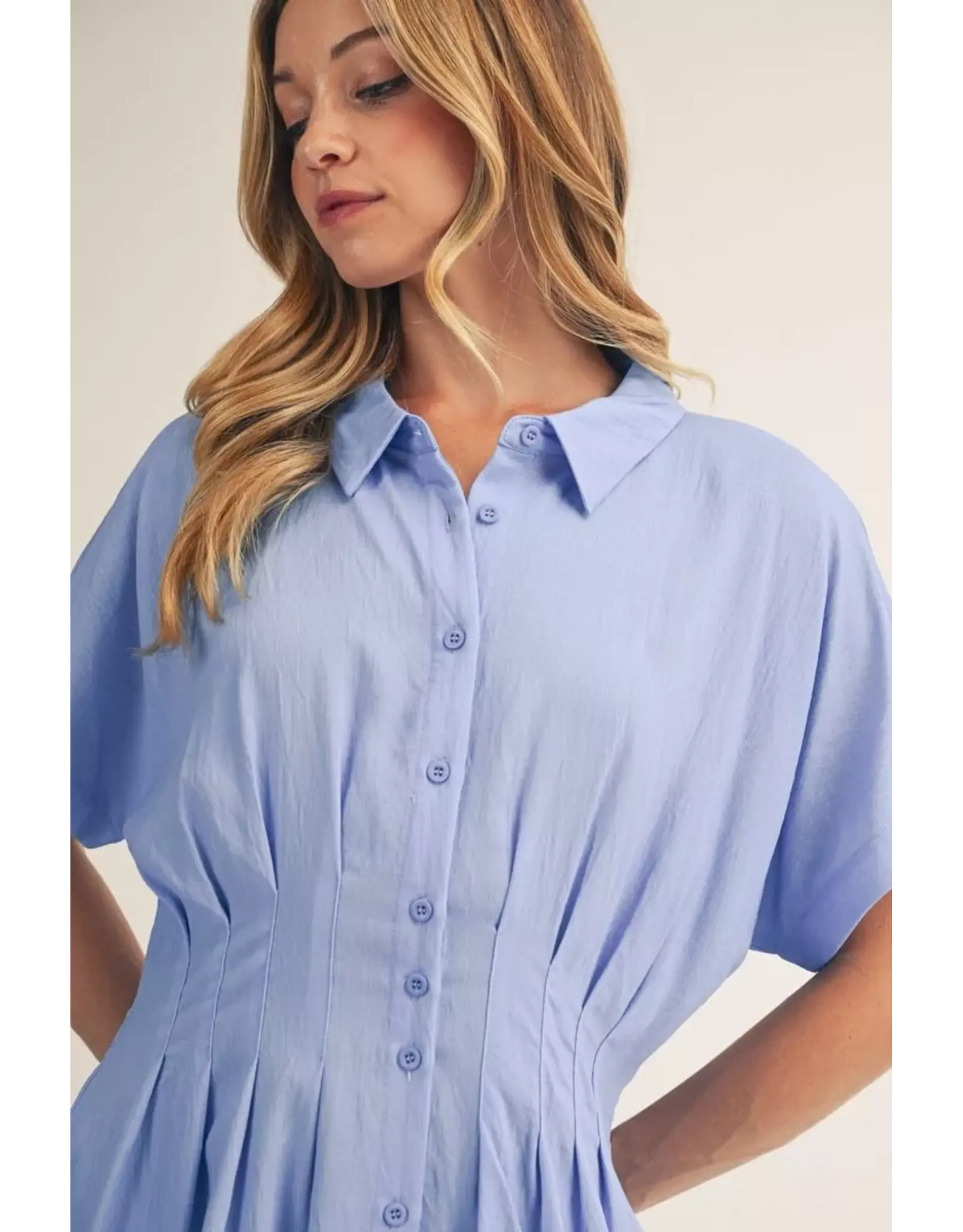 Trish Sky Blue Floral Dress