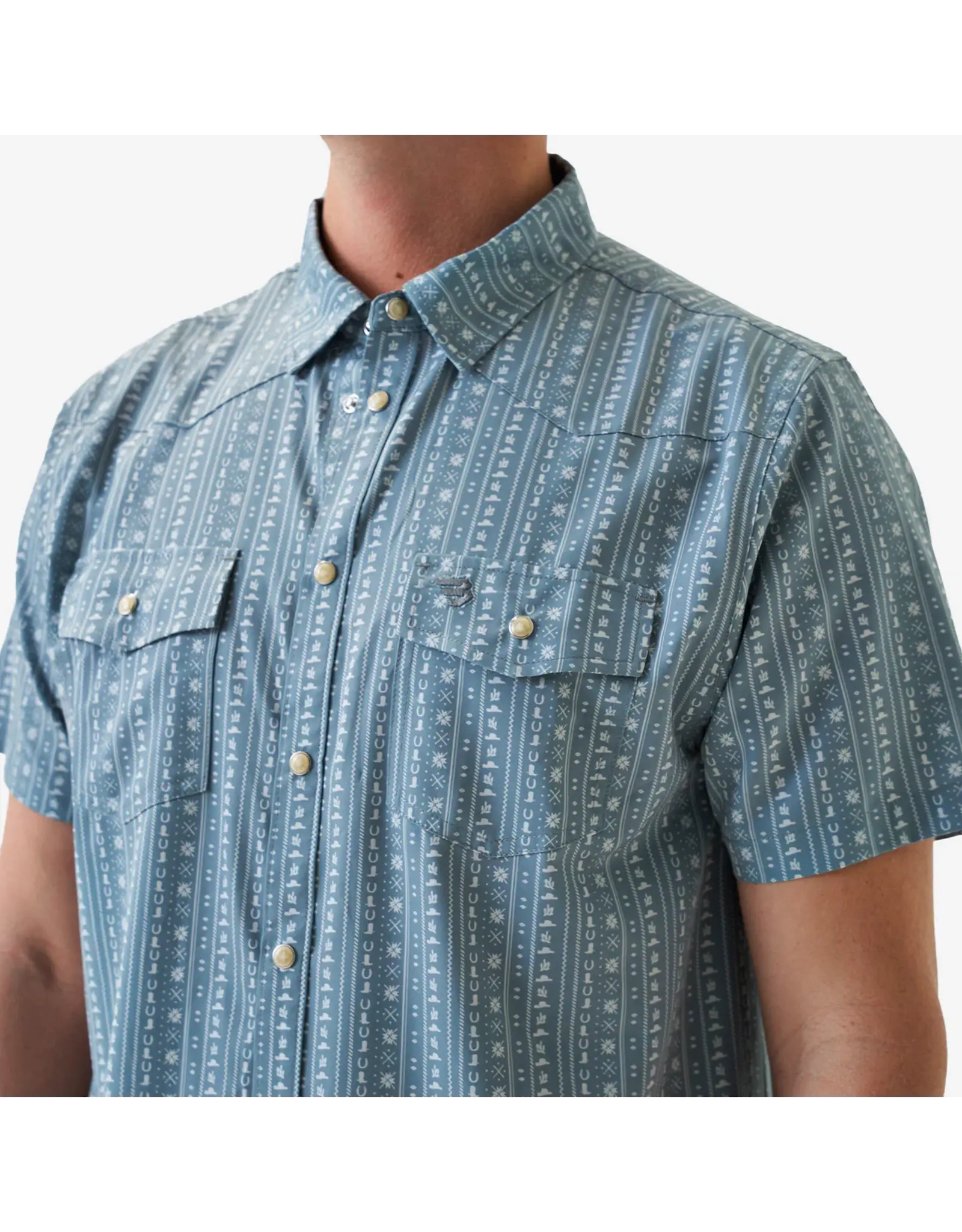 Burlebo Burlebo Performance Western Shirt BURLEBO Ranch Sage