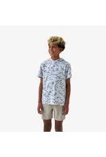 Burlebo Burlebo Youth Short Sleeve Performance Hoodie - Navy