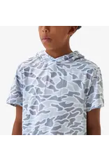 Burlebo Burlebo Youth Short Sleeve Performance Hoodie - Navy