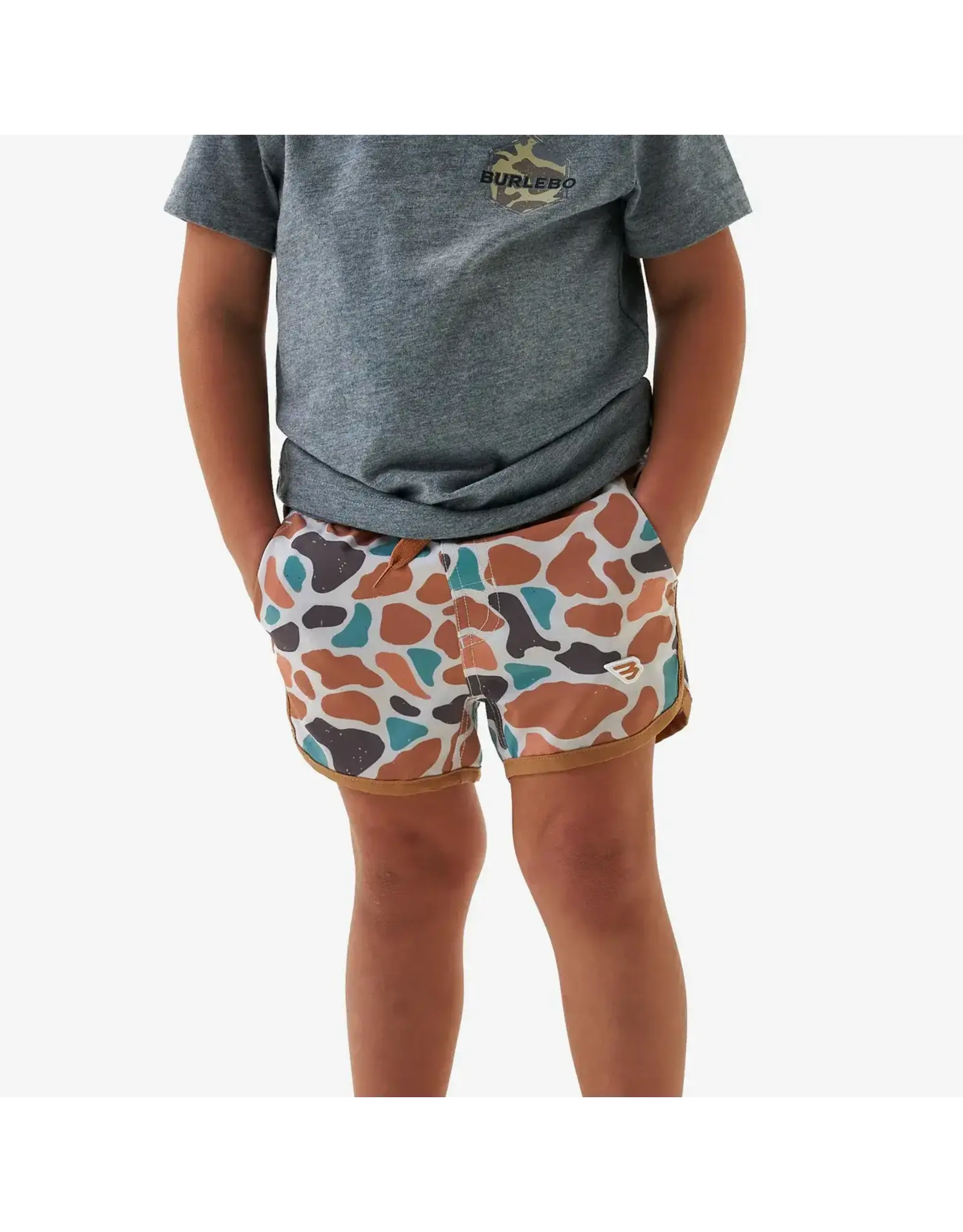 Burlebo Burlebo Youth Swim Trunk - Bayside Camo