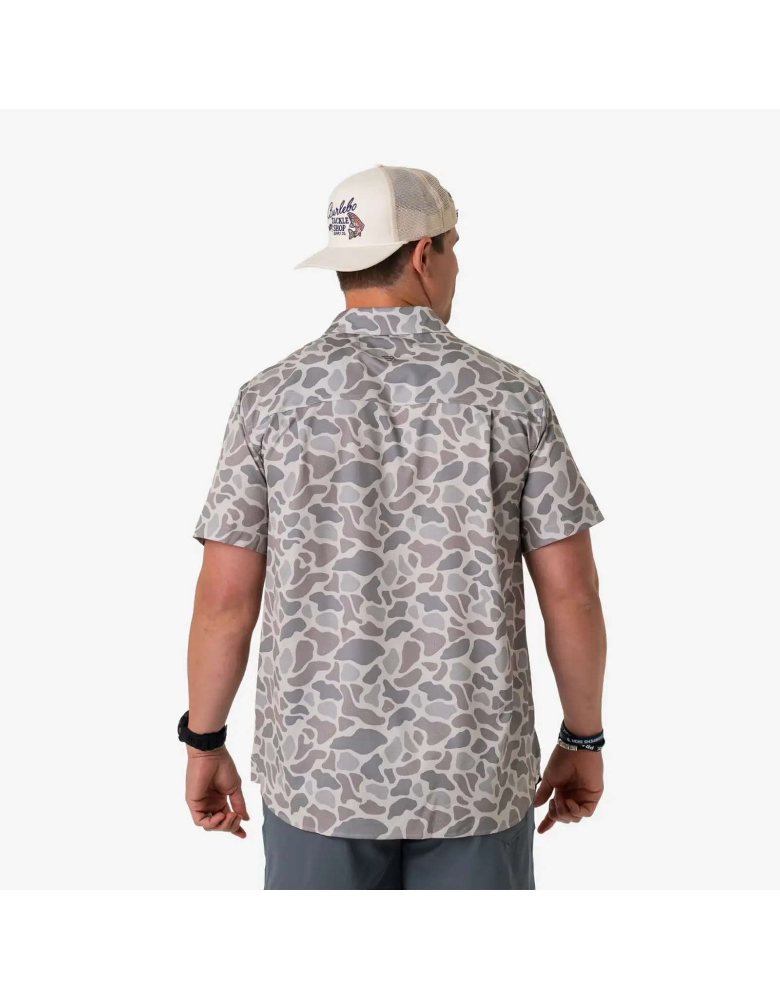 Burlebo Performance Button Up - Classic Deer Camo