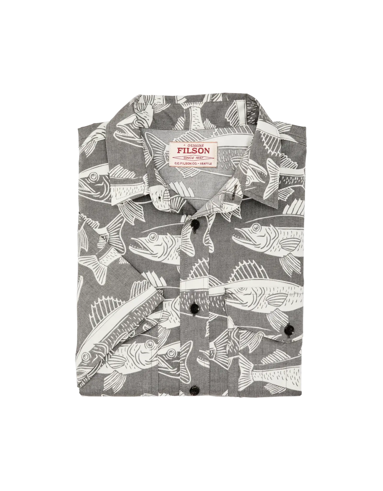 Filson Filson Twin Lakes Short Sleeve Sport Shirt Beluga Print