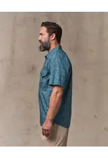 Filson FIlson Washed Short Sleeve Feather Cloth Shirt Blue Print