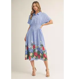 Trish Sky Blue Floral Dress