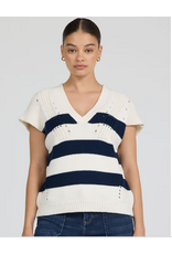 Dear John Denim Dear John Una Sweater Black Iris Stripe