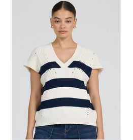Dear John Denim Dear John Una Sweater Black Iris Stripe