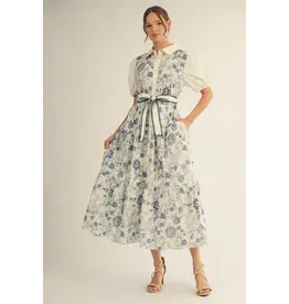 Titania Blue Floral Dress