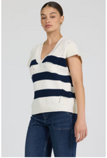 Dear John Denim Dear John Una Sweater Black Iris Stripe