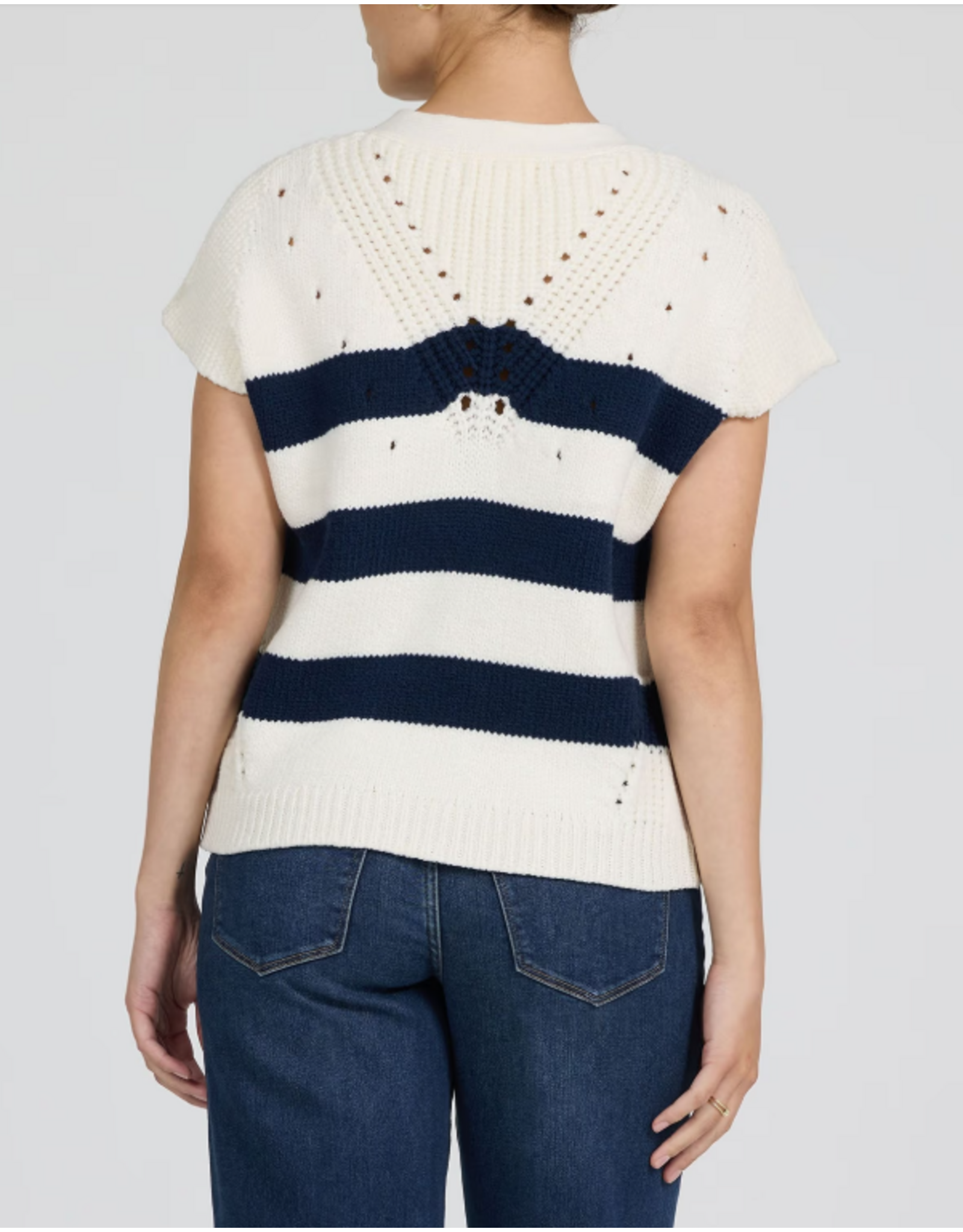 Dear John Denim Dear John Una Sweater Black Iris Stripe