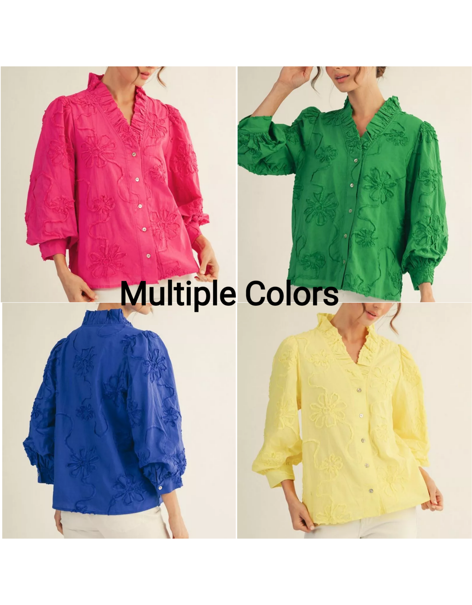 Anna Textured Floral Top