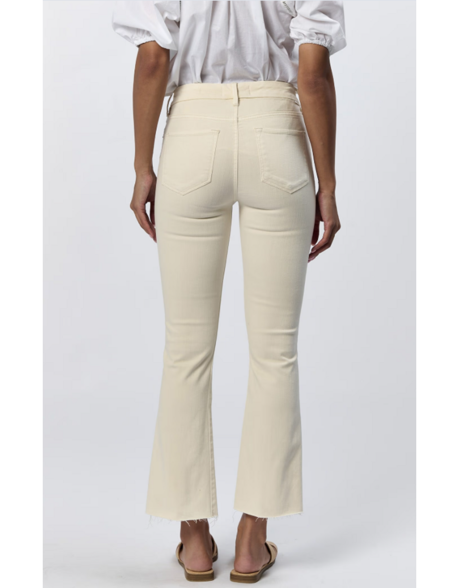 Dear John Denim Dear John Jeanne Mid Rise Cropped Flare Jeans Wheat