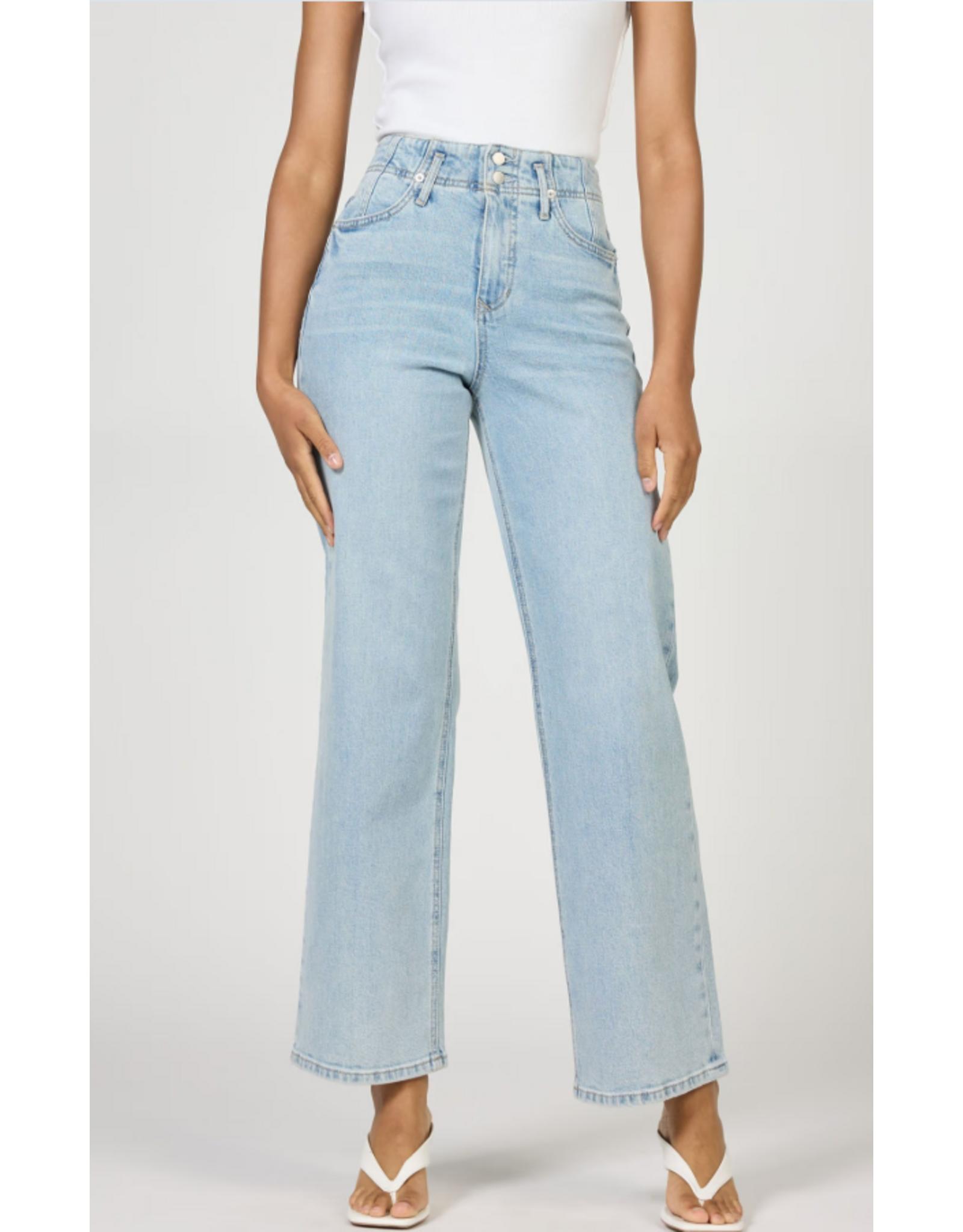 Dear John Denim Dear John Holly High Rise Straight Leg Jean Morning Sky