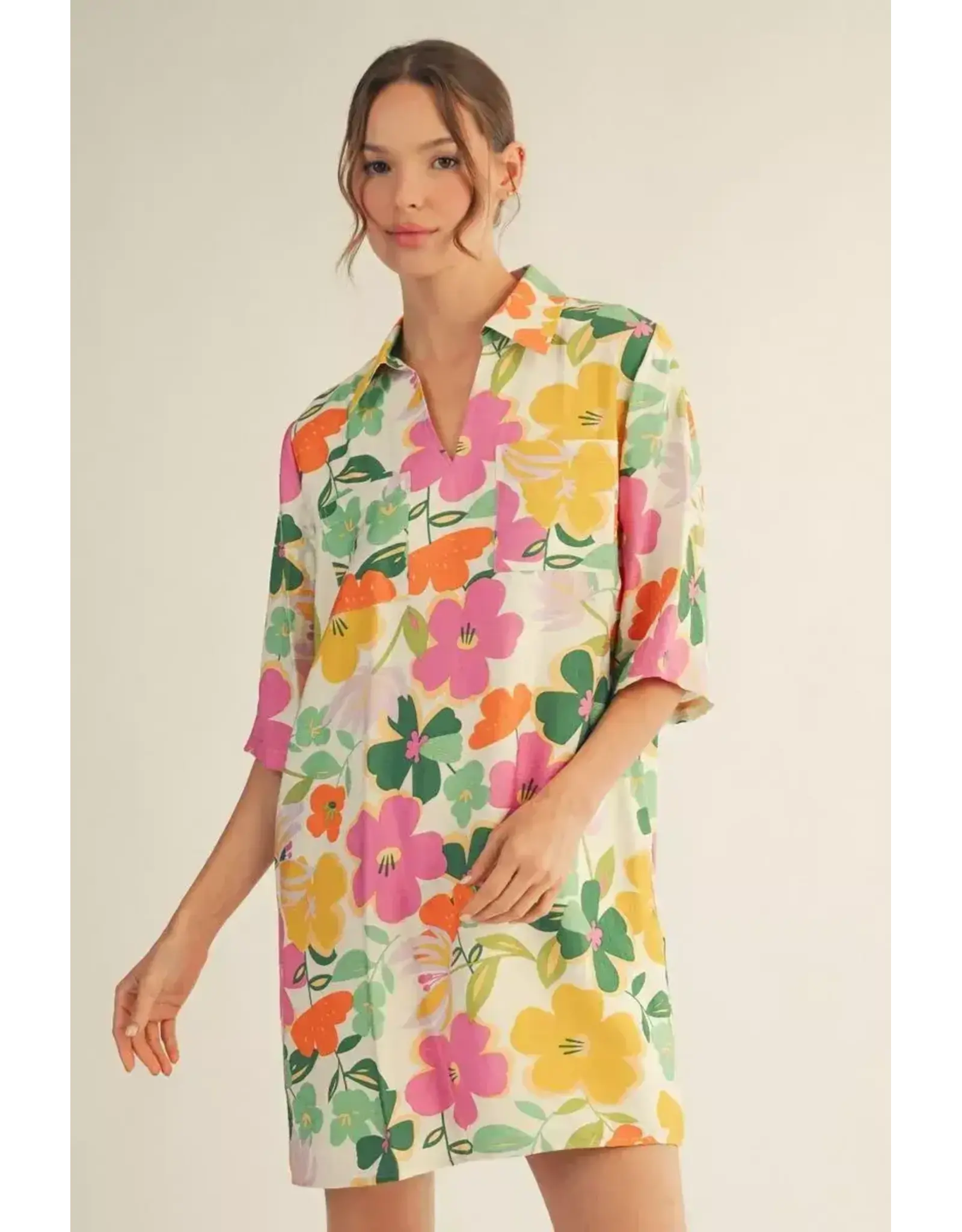 Tori Floral Shift Dress