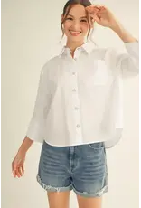 Patty Pearl White Button Shirt