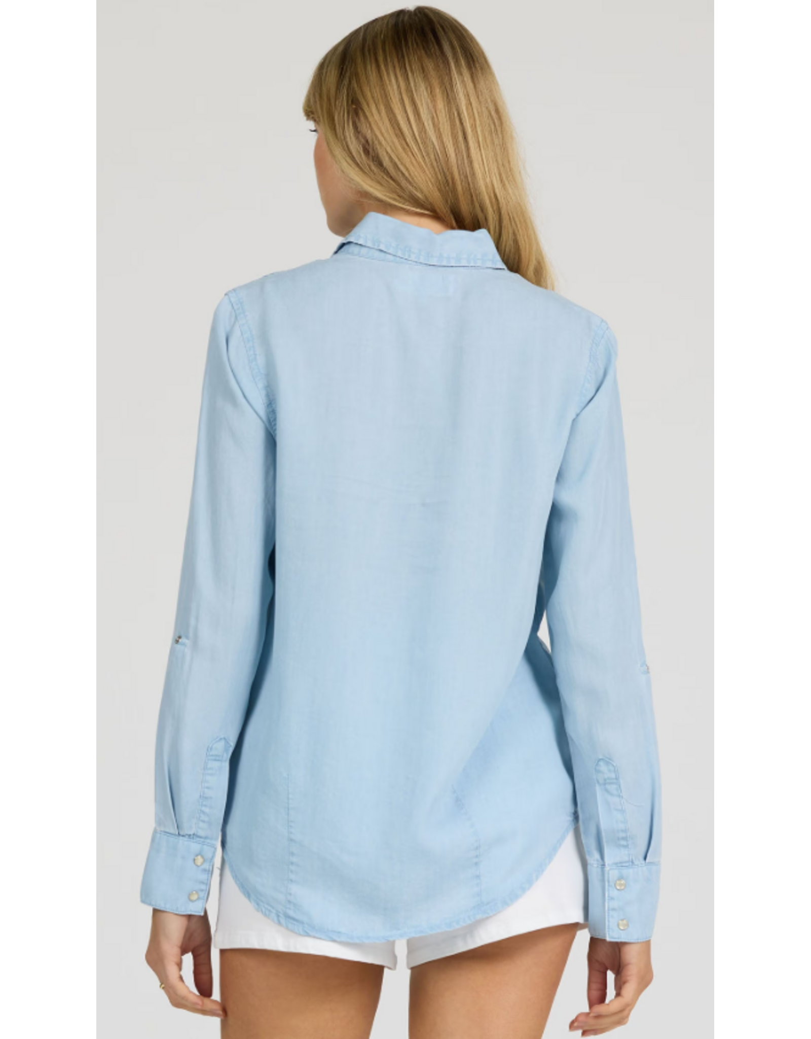 Dear John Denim Dear John Star Long Sleeve Shirt Carolina Blue