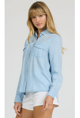 Dear John Denim Dear John Star Long Sleeve Shirt Carolina Blue