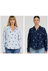 Dear John Denim Dear John Adriana Long Sleeve Embroidery Top