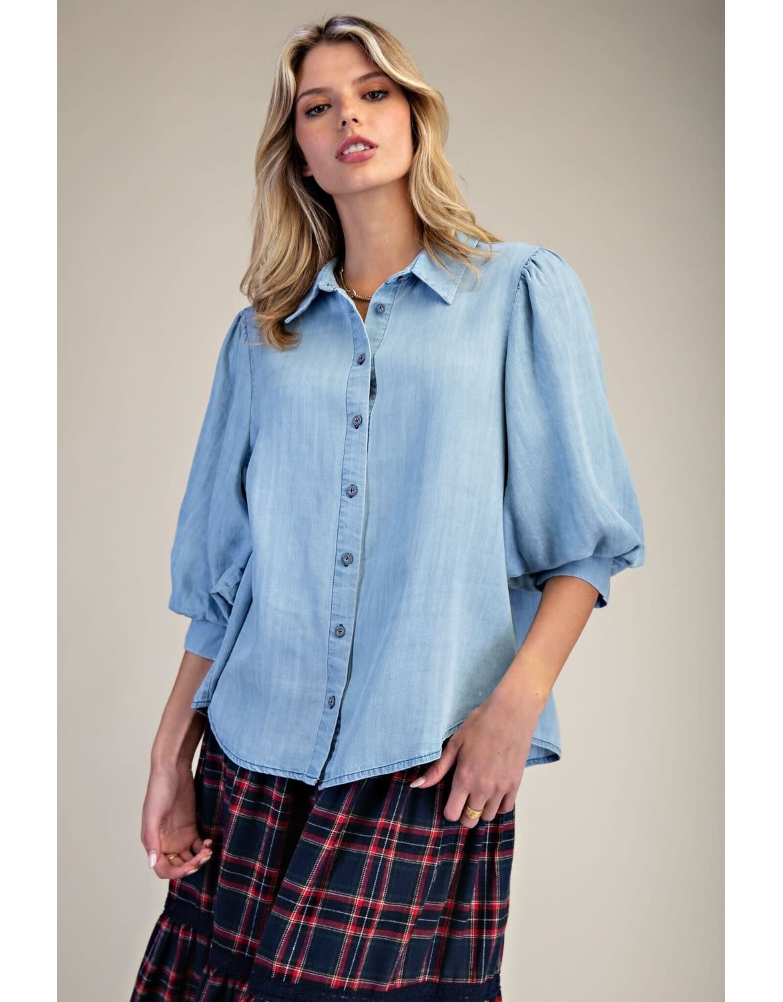 Skylar Skyblue Tencel Shirt