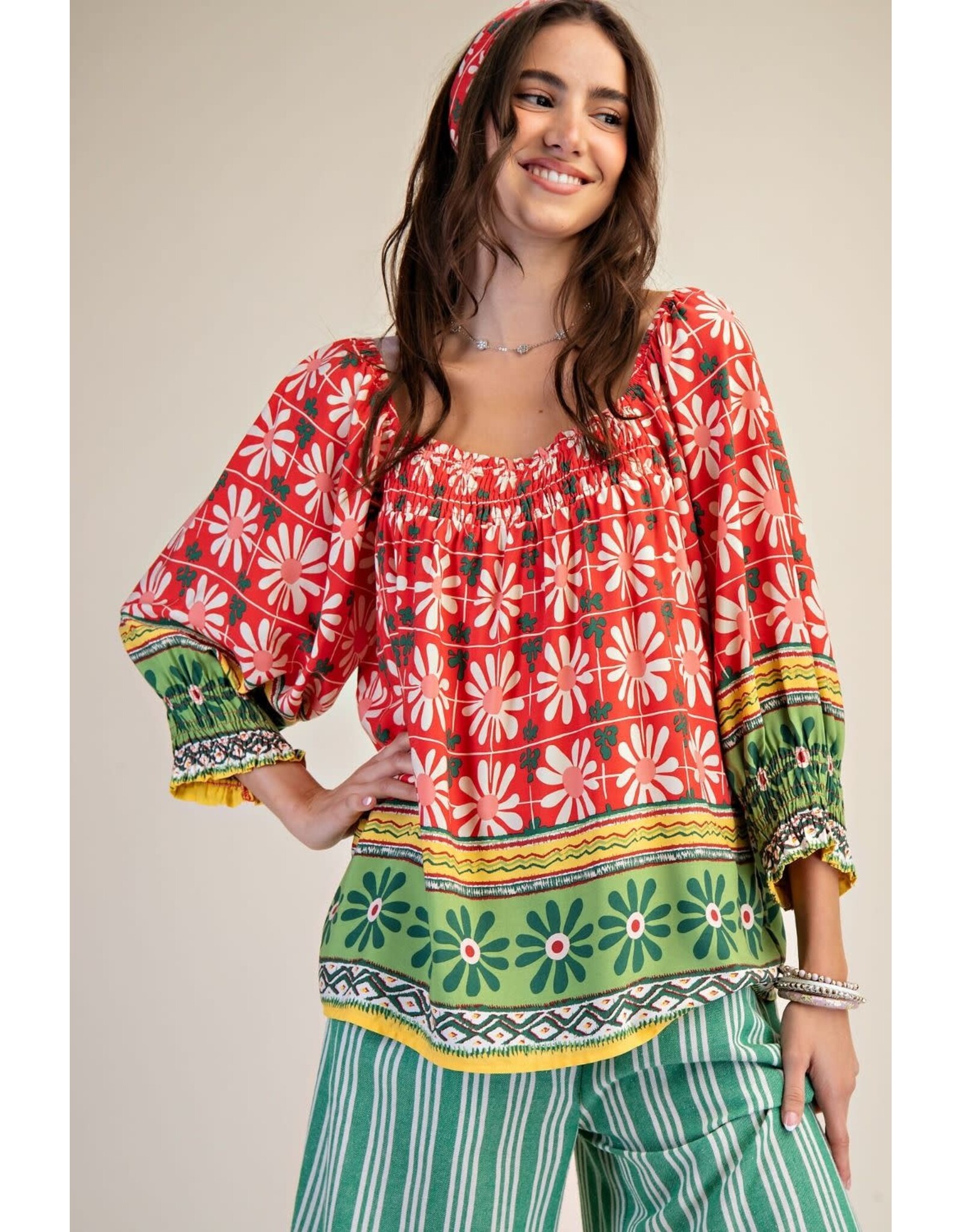 Shiloh Floral Swing Top