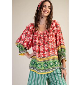 Shiloh Floral Swing Top