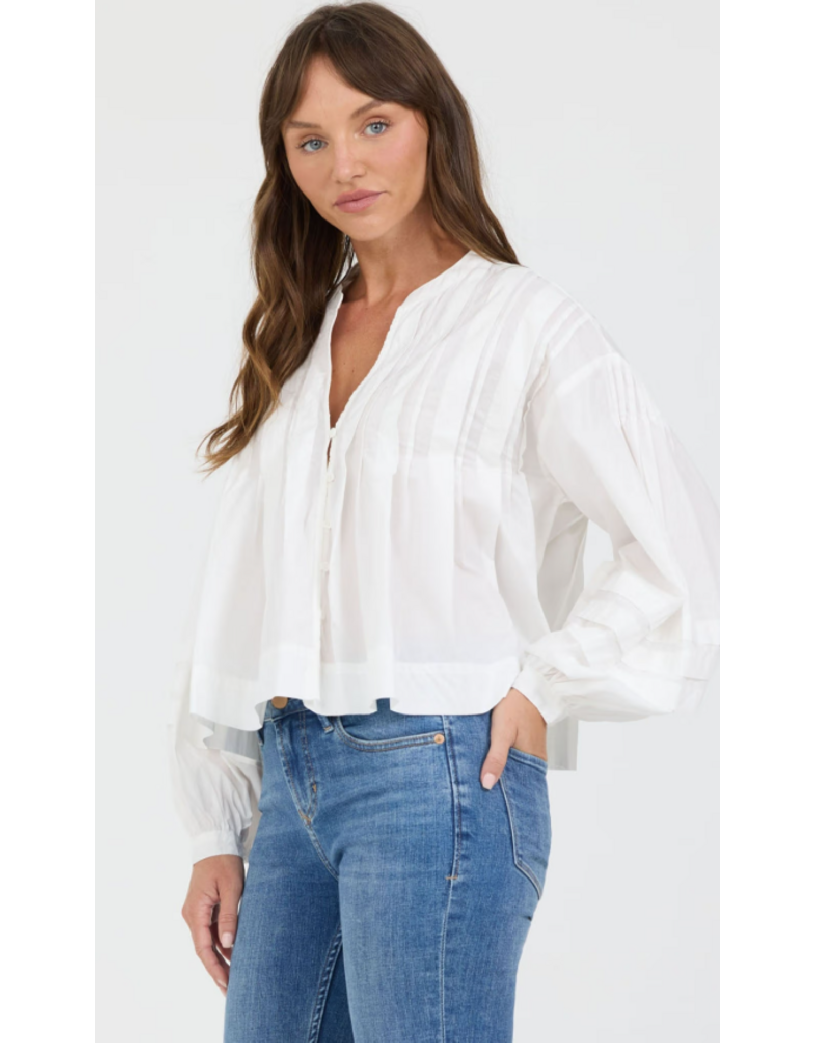 Dear John Denim Dear John Shonda Top White